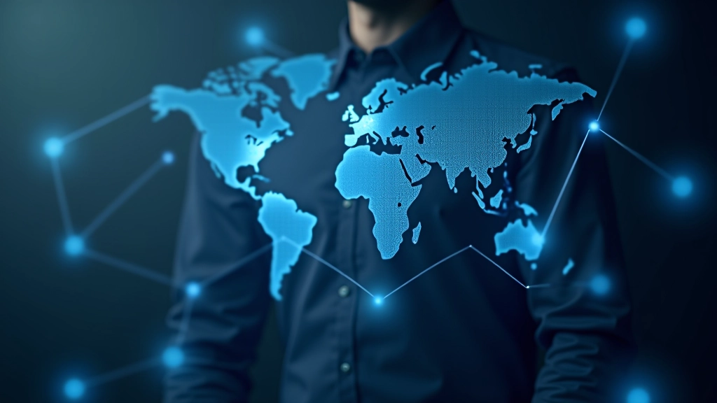 Komplexe Datenvisualisierung zeigt Verflechtungen und Abhängigkeiten in globalen Finanznetzen